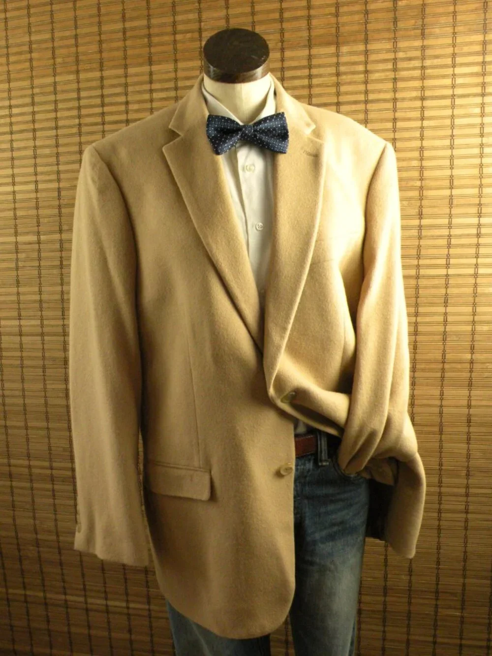 NWOT Ralph Lauren 100% Camel Hair 2-Button Blazer Sport Coat Jacket Mens 42L